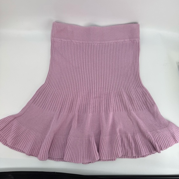 Free People Knitted Lilac Skirt Medium - Picture 2 of 5